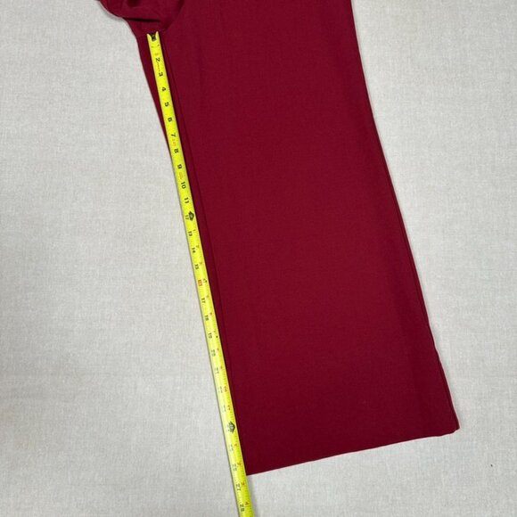 Voodoo Vixen Zoey Wide Leg Jumpsuit Womens XL Maroon Red Holiday Flutter HEMMED - Picture 13 of 16